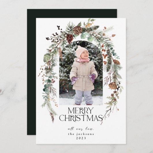 Weihnachten Rustikale Vegetation Berries Lotus Fot (Vorne/Hinten)