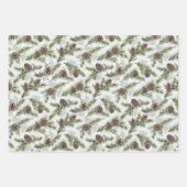 Weihnachten Rustikale Waldhütten Urlaub Geschenkpapier Set (Vorderseite 2)