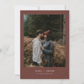 WEIHNACHTEN Rustikale Weihnachtsferien Save the Da Einladung (Rückseite)