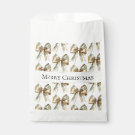 Weihnachten Rustikale weiße grüne Goldene Bogen Geschenktütchen