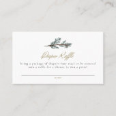 WEIHNACHTEN Rustikale Winterpine Kinderwagen Raffe Platzkarte (Vorderseite)