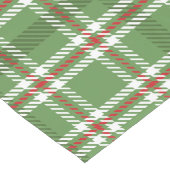 Weihnachten Rustikaler Bauernhof Urlaub Kariert Großer Tischläufer (Ecke)