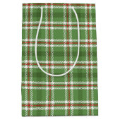 Weihnachten Rustikaler grüner Urlaub Bauernhof Kar Mittlere Geschenktüte (Vorderseite)