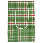 Weihnachten Rustikaler grüner Urlaub Bauernhof Kar Mittlere Geschenktüte (Rückseite)