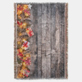 Weihnachten rustikaler Hintergrund, Holzplanken. Decke (Vorderseite Vertikal)