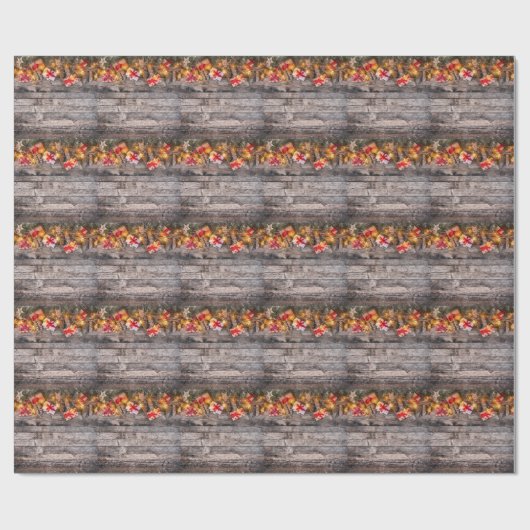 Weihnachten rustikaler Hintergrund, Holzplanken. Geschenkpapier (Flach)