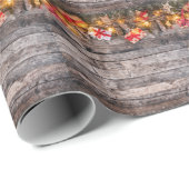 Weihnachten rustikaler Hintergrund, Holzplanken. Geschenkpapier (Rolleneckpunkt)