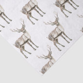 Weihnachten Rustikaler Hirsch Seidenpapier (Detail)