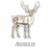 Weihnachten Rustikaler Hirtenname Aufkleber (Vorderseite)