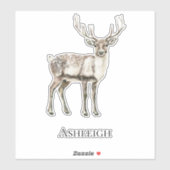 Weihnachten Rustikaler Hirtenname Aufkleber (Blatt)