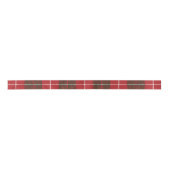 Weihnachten Rustikaler Karierter Tartan Satinband (Vorderseite)