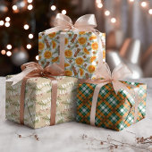 Weihnachten Rustikaler Urlaub Citrus Gewürz Geschenkpapier Set