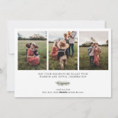 Weihnachten Rustikales Foto Weihnachtskarte (Rückseite)