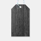 Weihnachten | Rustikales Graues Holz Mistletoe & S Geschenkanhänger (Rückseite)