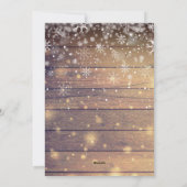 Weihnachten Rustikales Holz 3 Foto Collage (Rückseite)