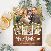 Weihnachten Rustikales Holz 4 FOTO Gruß