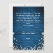 Weihnachten Rustikales Holz 4 FOTO Gruß (Rückseite)