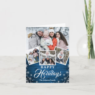 Weihnachten Rustikales Holz 4 FOTO Gruß QR-Code