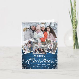 Weihnachten Rustikales Holz 4 FOTO Gruß QR-Code