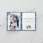 Weihnachten Rustikales Holz 6 FOTO Gruß (Innenseite)