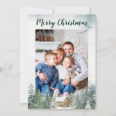 Weihnachten Rustikales Woodland Kabine Foto (Vorderseite)