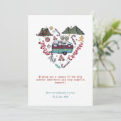 Weihnachten RV Anhänger Berg Outdoor Adventure (Stehend Vorderseite)