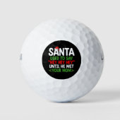 Weihnachten sagte immer, bis er Ihre Mama getroffe Golfball (Vorderseite)