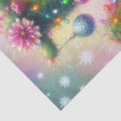 Weihnachten Saguaro Cactus Whimsical Decoupage Seidenpapier (Detail)