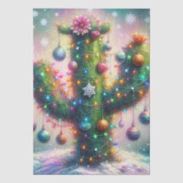 Weihnachten Saguaro Cactus Whimsical Decoupage Seidenpapier