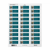 Weihnachten Saguaro Cactus Whimsical Rücksendeadre (Vorne)