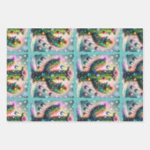 Weihnachten Saguaro Cactus Whimsical Snowflakes Geschenkpapier Set (Vorderseite 2)