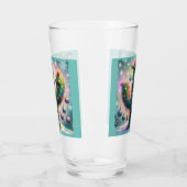 Weihnachten Saguaro Cactus Whimsical Snowflakes Glas (Links)