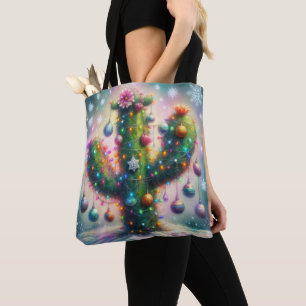 Weihnachten Saguaro Cactus Whimsical Snowflakes Tasche