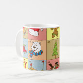 Weihnachten: Sammlung von Doodle-Elementen Kaffeetasse (Vorderseite Links)
