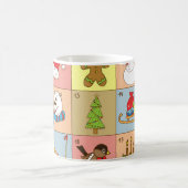 Weihnachten: Sammlung von Doodle-Elementen Kaffeetasse (Mittel)
