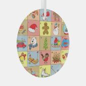 Weihnachten: Sammlung von Doodle-Elementen Ornament Aus Glas (Vorderseite Rechts)