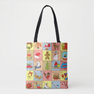Weihnachten: Sammlung von Doodle-Elementen Tasche