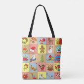 Weihnachten: Sammlung von Doodle-Elementen Tasche (Rückseite)
