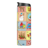 Weihnachten: Sammlung von Doodle-Elementen Thermosbecher (Nach rechts gedreht)
