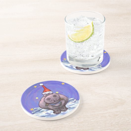 Weihnachten Sandstein Untersetzer (Seite)