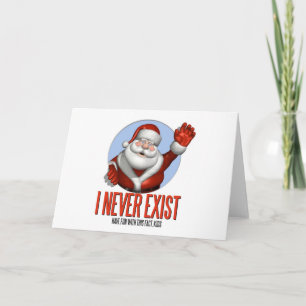 Weihnachten: Sankt existieren nie Feiertagskarte