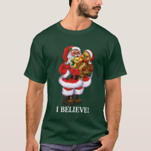 Weihnachten Sankt glaube ich dem T - Shirt der