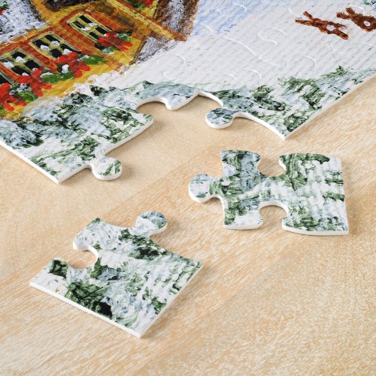 Weihnachten, Sankt, Klaus, Puzzlespiel, Ren Puzzle (Seite)