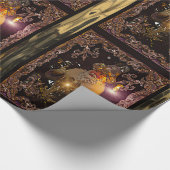 Weihnachten Sankt Nikolaus viktorianisch Geschenkpapier (Ecke)