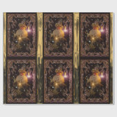 Weihnachten Sankt Nikolaus viktorianisch Geschenkpapier (Flach)