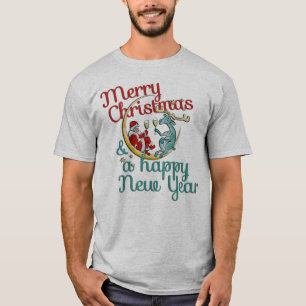 Weihnachten - SANKT u. REN - Weihnachten - neues T-Shirt