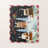 Weihnachten Sankt und Ren verwirren "Ho, Ho, Ho " Puzzle (Vertikal)