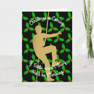 Weihnachten Sankt würde Klettern sein