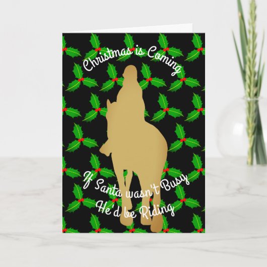Weihnachten Sankt würde reiten (Vorderseite)