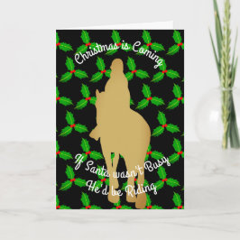 Weihnachten Sankt würde reiten